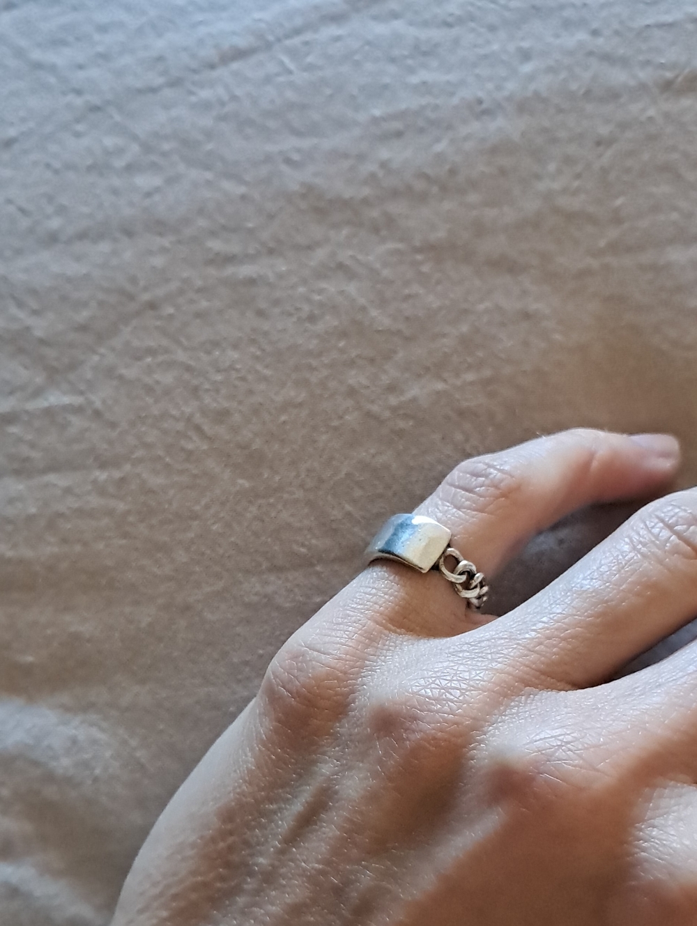 Sterling Chain Ring